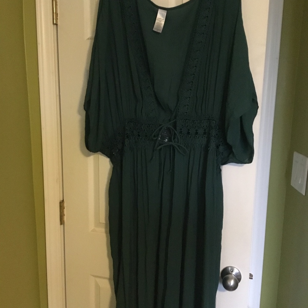 Time and Tru Green duster 2x (20W-22W)